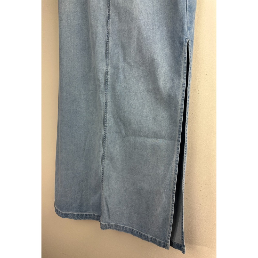 bella dahl Indigo Tencel Cotton Stretch Skirt Ocean Mist Size 25 - Picture 3 of 11